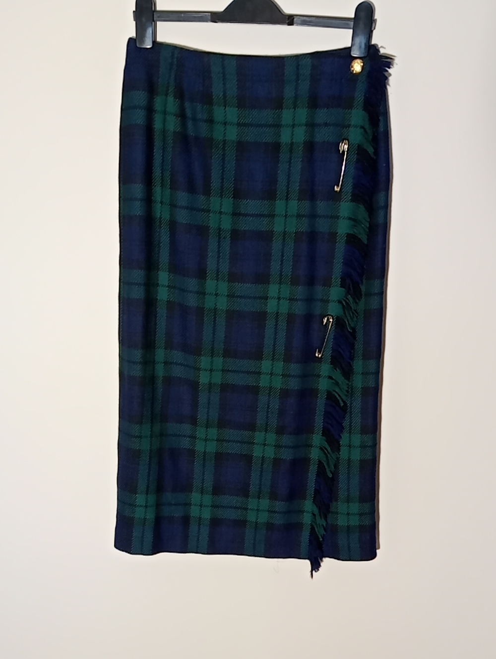 Country By Jax Canada Pure Virgin Wool Blue/Green Size 10 W 15" L 33"
